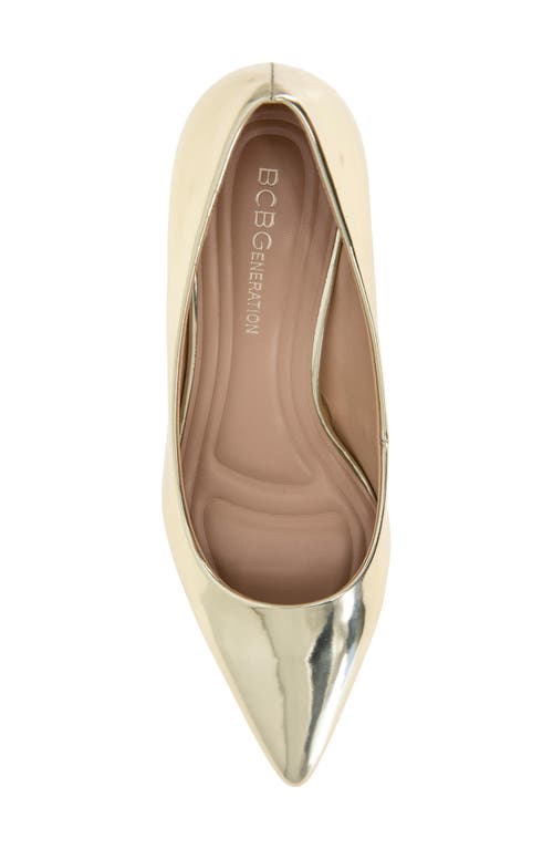 Bcbg Dovi Pointed Toe Pump In Platino