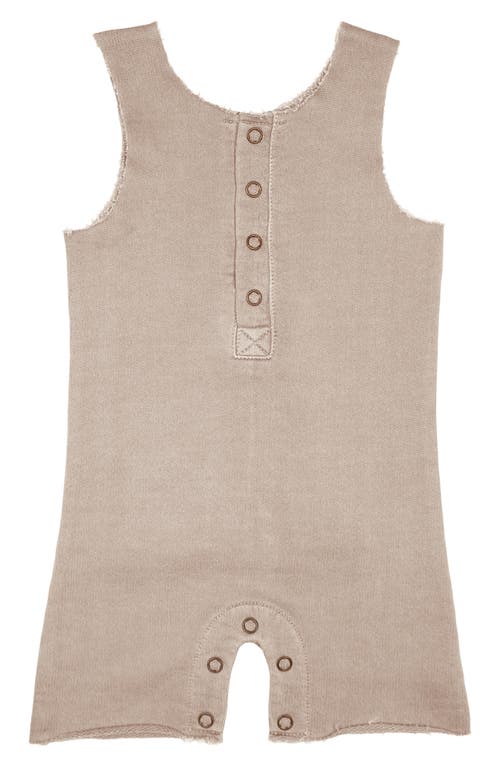L'Ovedbaby Sleeveless Organic Cotton Romper Oatmeal at Nordstrom,