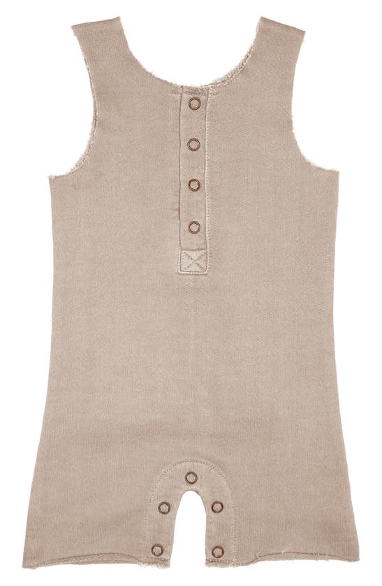 L'ovedbaby Babies' Sleeveless Organic Cotton Romper In Oatmeal