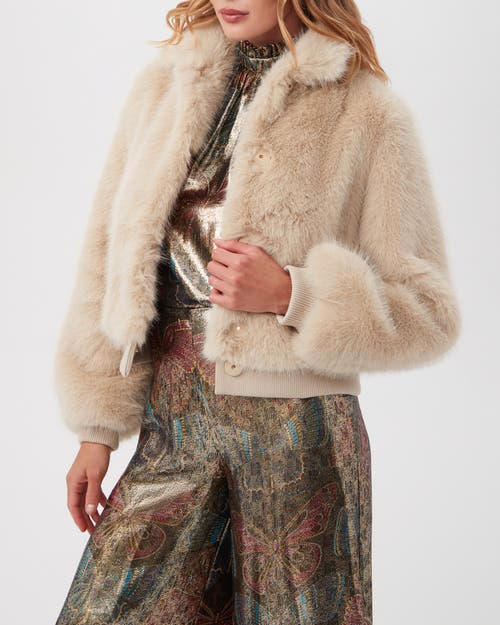 Shop Trina Turk Morris Coat In Natural