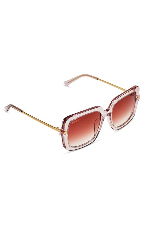 DIFF DIFF SANDRA 54MM GRADIENT SQUARE SUNGLASSES