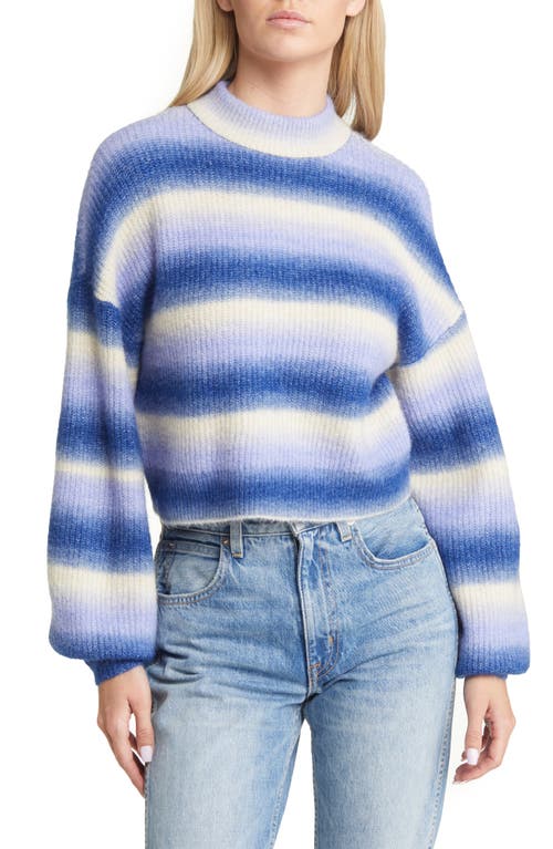 VERO MODA Elektra Stripe Sweater Sodalite Blue Detail Jacaranda at Nordstrom,