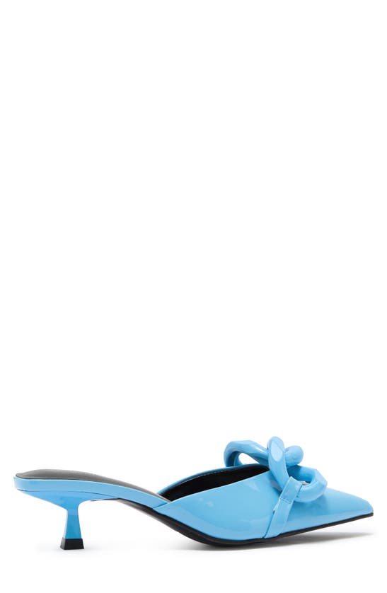 Torgeis Arboricola Chain Kitten Heel Mule In Blue