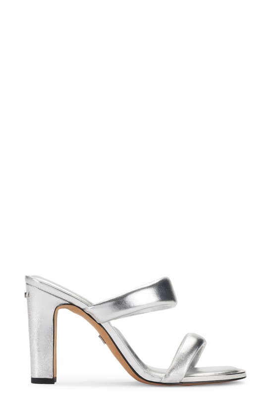 Shop Dkny Metallic Sandal In Silver