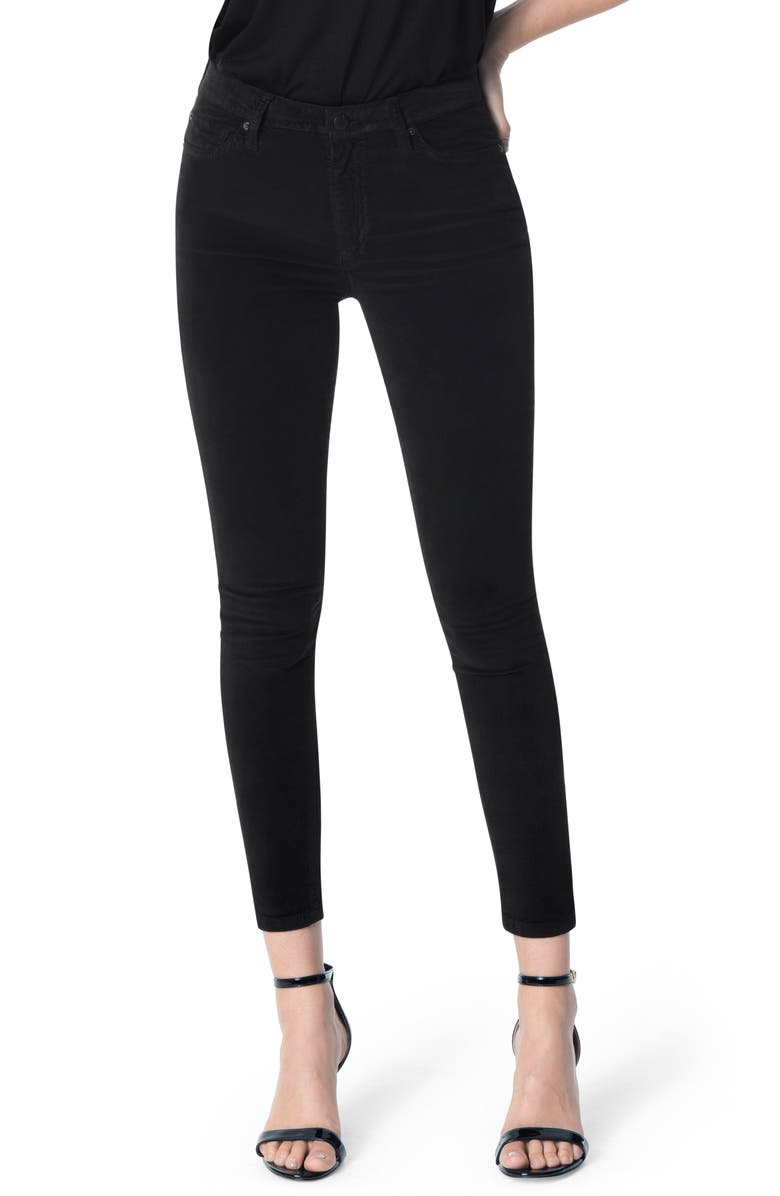 Joe's Charlie High Waist Ankle Skinny Velvet Pants | Nordstrom