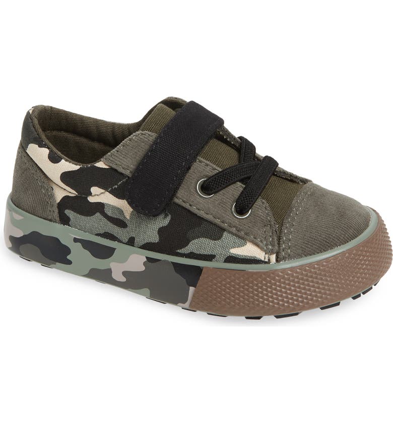 TUCKER + TATE Tony Sneaker, Main, color, GREEN CAMO PRINT