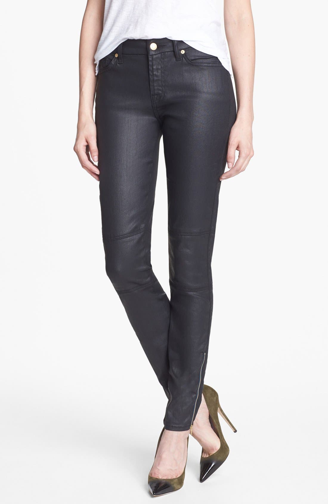 7 for all mankind coated jeans