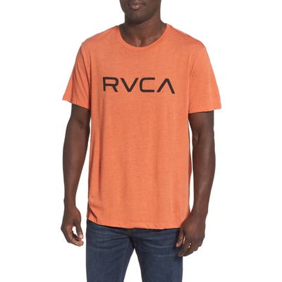 Rvca Big Rvca Logo T-Shirt, Orange