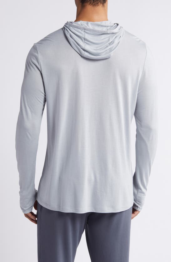 Free Fly Camouflage Lightweight Upf 20+ Hoodie In Aspen Grey