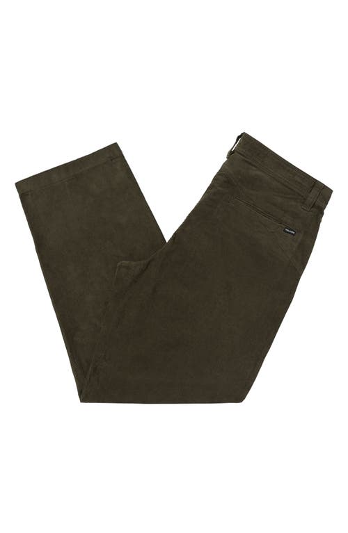 Shop Volcom Frickin' Loose Tapered Corduroy Pants In Wren