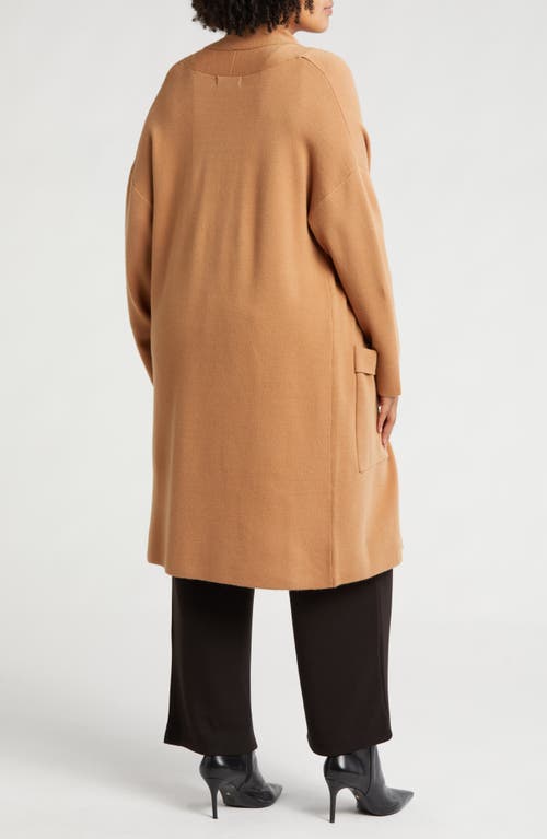 By Design Alica Open Front Cardigan In Camel