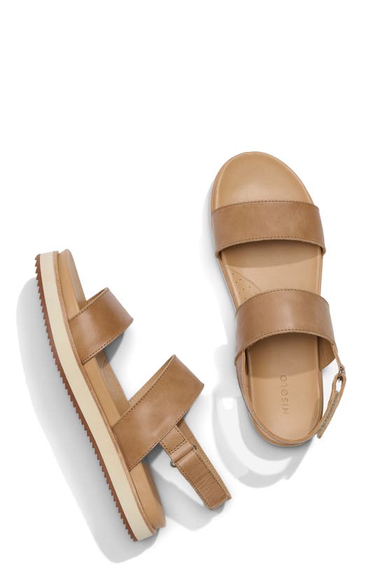 Shop Nisolo Go-to Flatform Slingback Sandal In Almond Suede