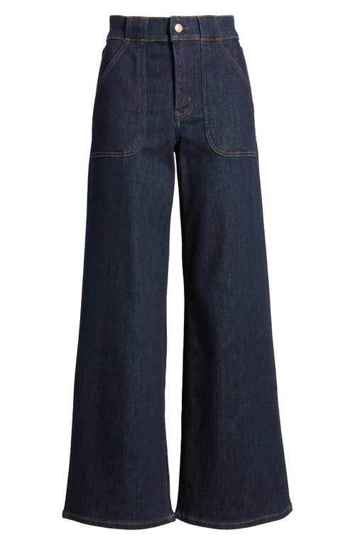 Frame Modern High Waist Wide Leg Jeans In Rinse
