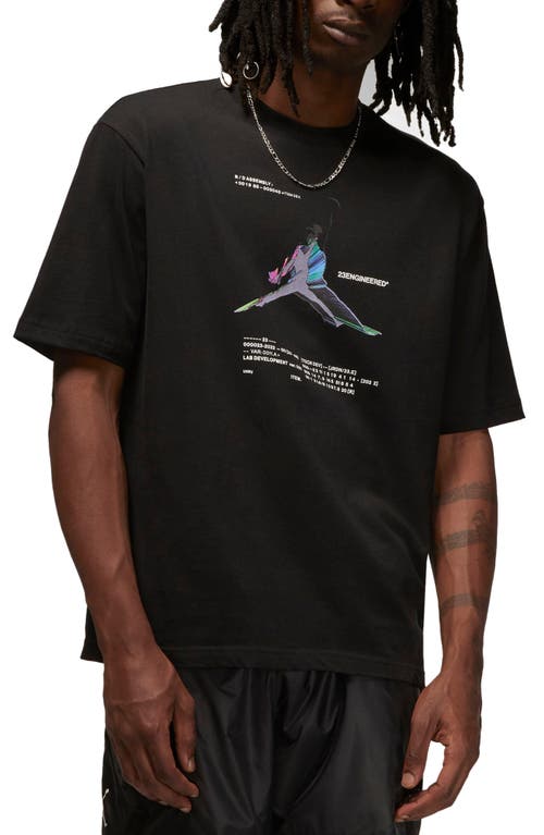 Jordan 23 Engineered Graphic Tee in Black at Nordstrom, Size X-Small