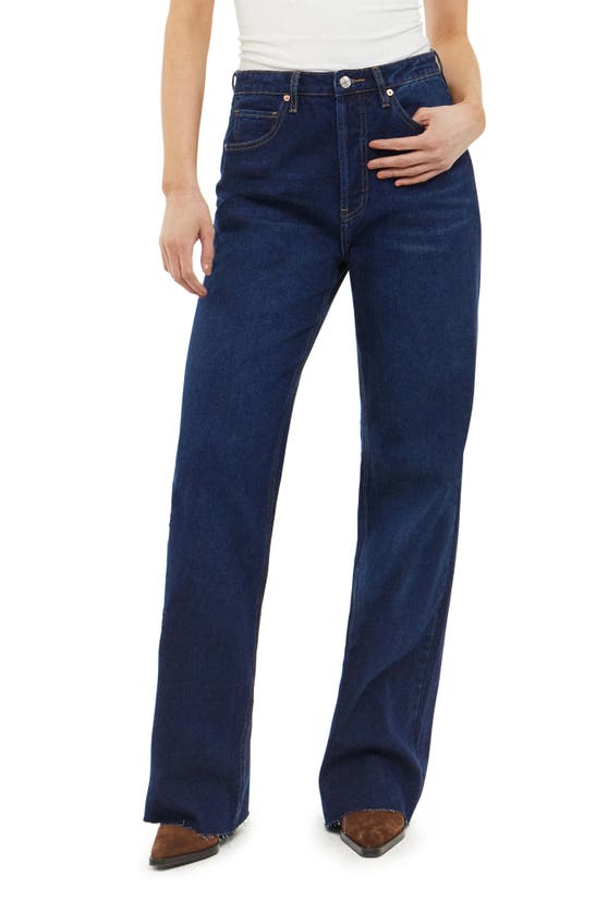 Articles Of Society Jane Wide Leg Jeans In French Blue