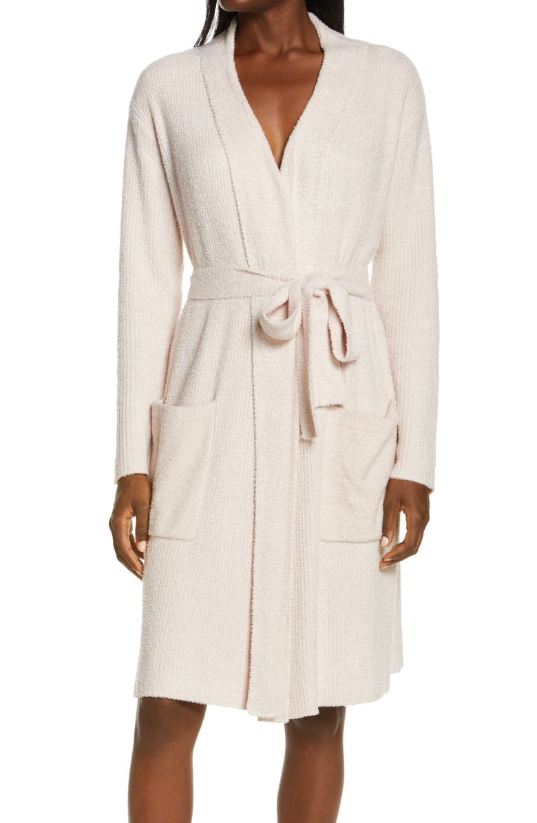 BAREFOOT DREAMS<SUP>®</SUP> CozyChic<sup>™</sup> Ribbed Robe, Main, color, HE DUSTY MAUVE-PEARL