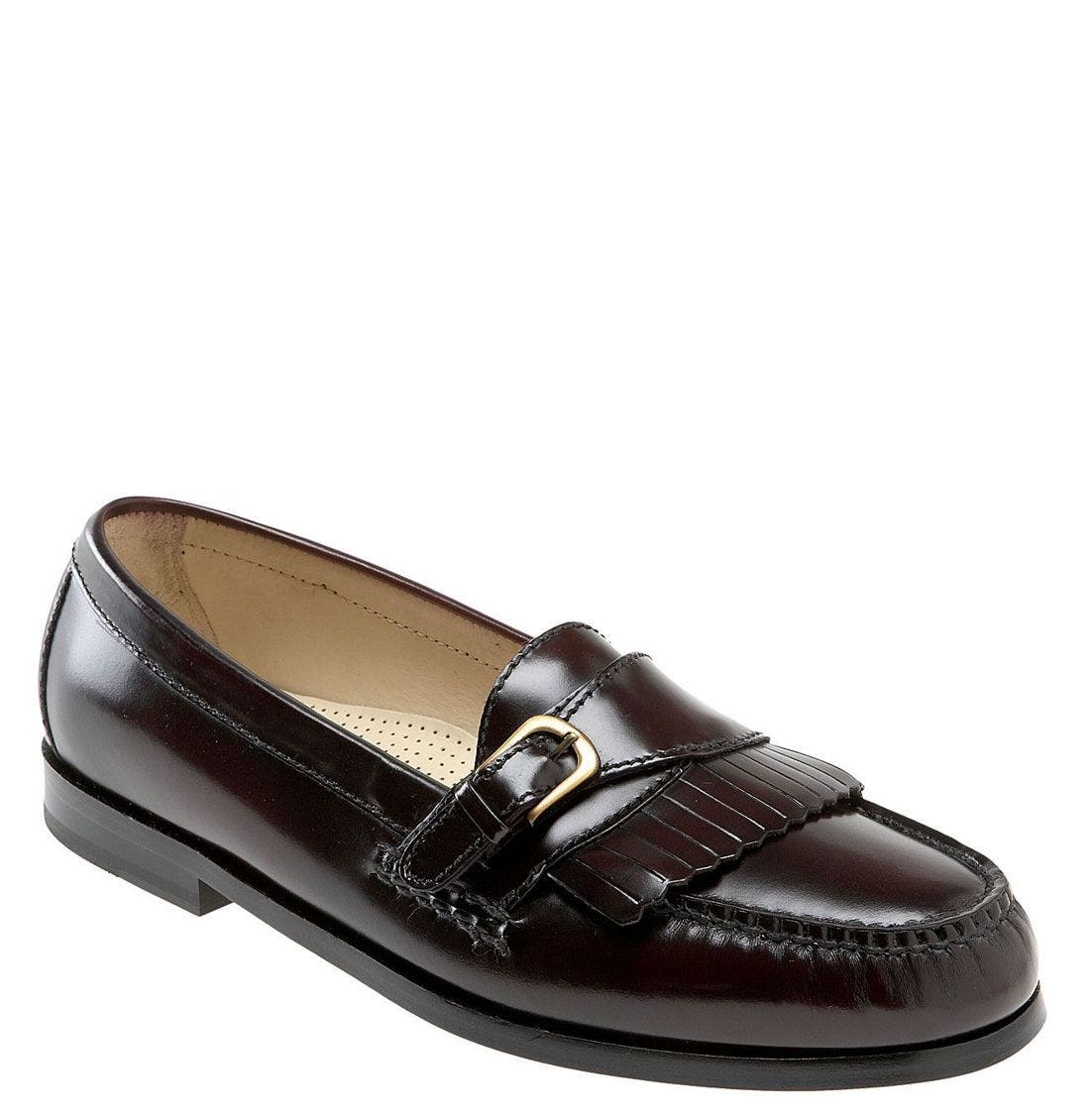 cole haan pinch buckle loafer mahogany
