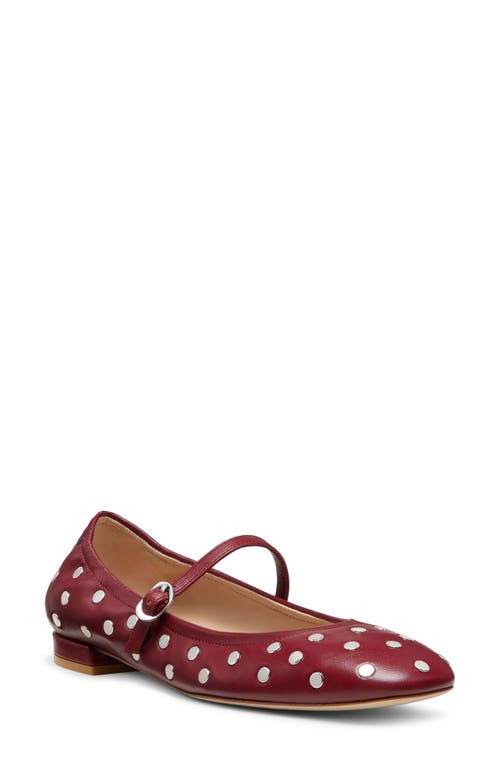 Shop Stuart Weitzman Claris Stud Ballet Flat In Rioja