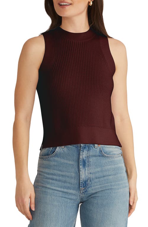 525 Demi Cotton Sweater Vest In Oxblood