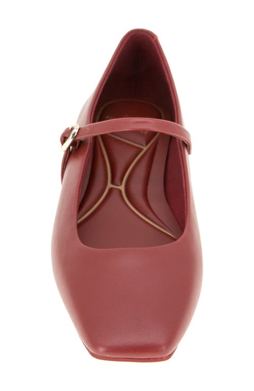 Shop Kenneth Cole Jasper Mary Jane Flat In Rio Red Leather