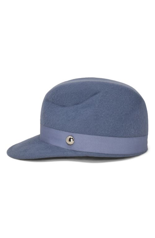 Shop Gigi Burris Millinery Samira Rabbit Hair Felt Hat In Denim