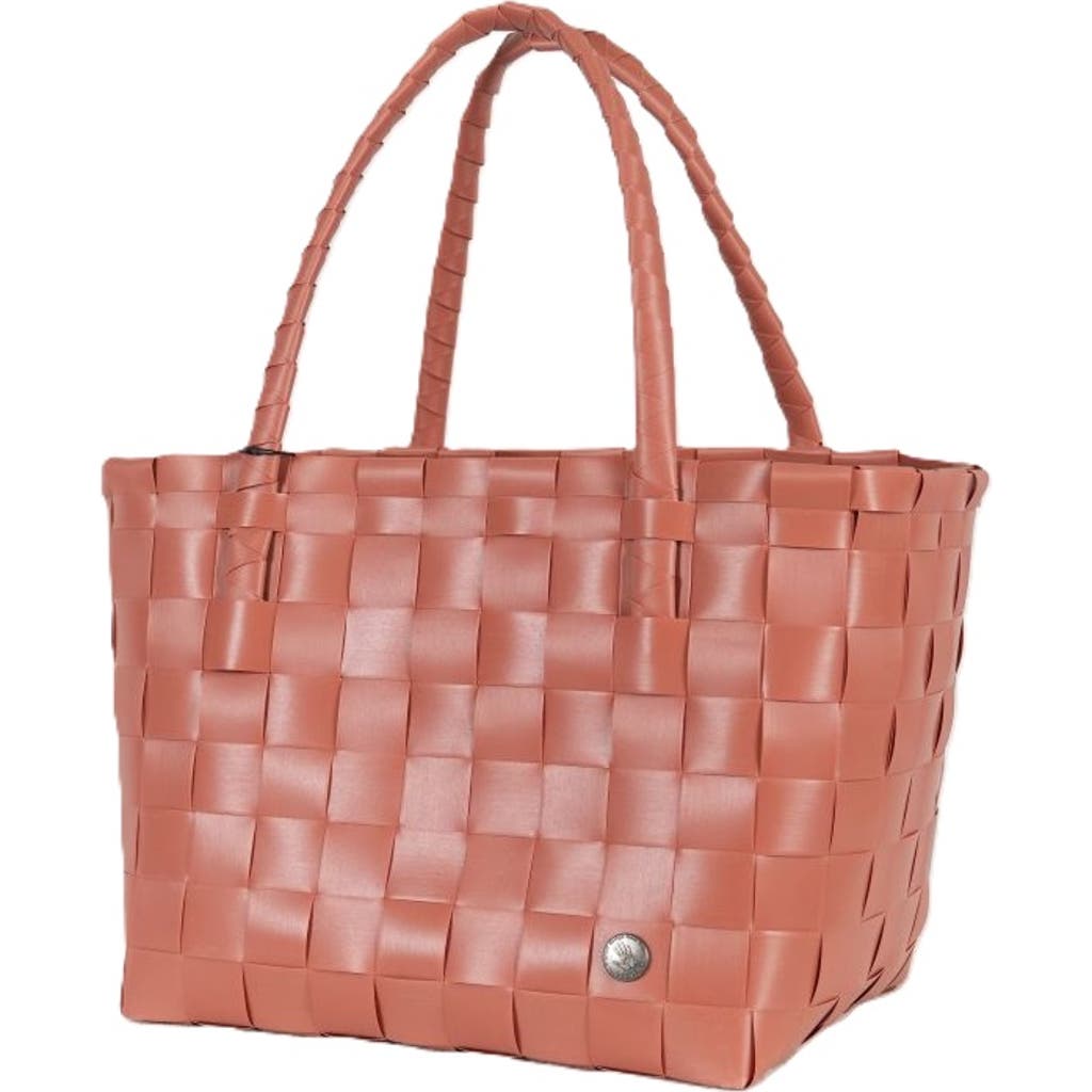 Handed By Paris Recycled Plastic Tote Bag In Terracotta