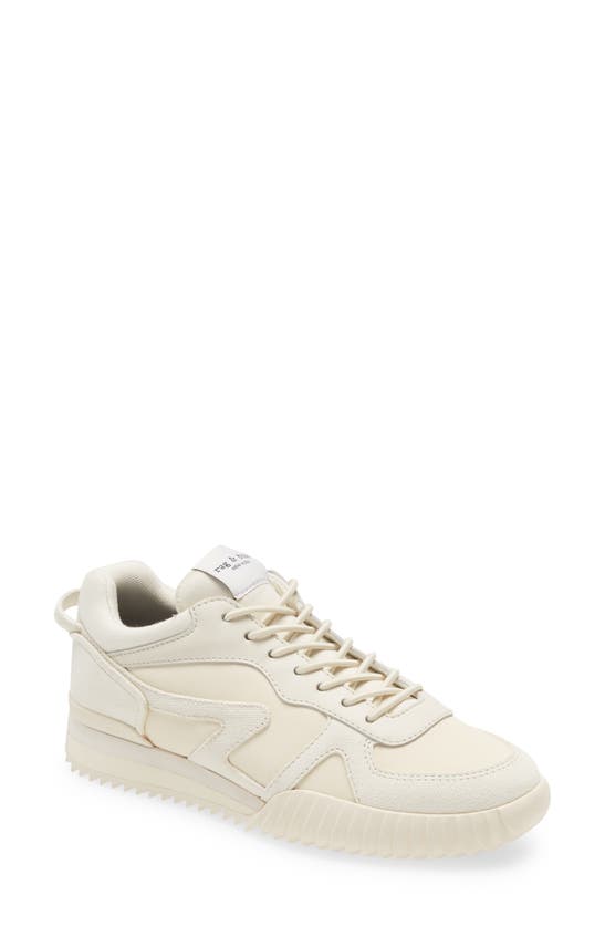 Rag & Bone + Net Sustain Retro Runner 2.0 Leather And Suede-trimmed Recycled Nylon Sneakers In Vanilla
