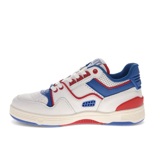 Shop Pony M100 Low Archive Sneakers In Snow White/royal/red