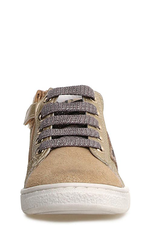 Shop Naturino Kids' Pinn High Top Sneaker In Platinum