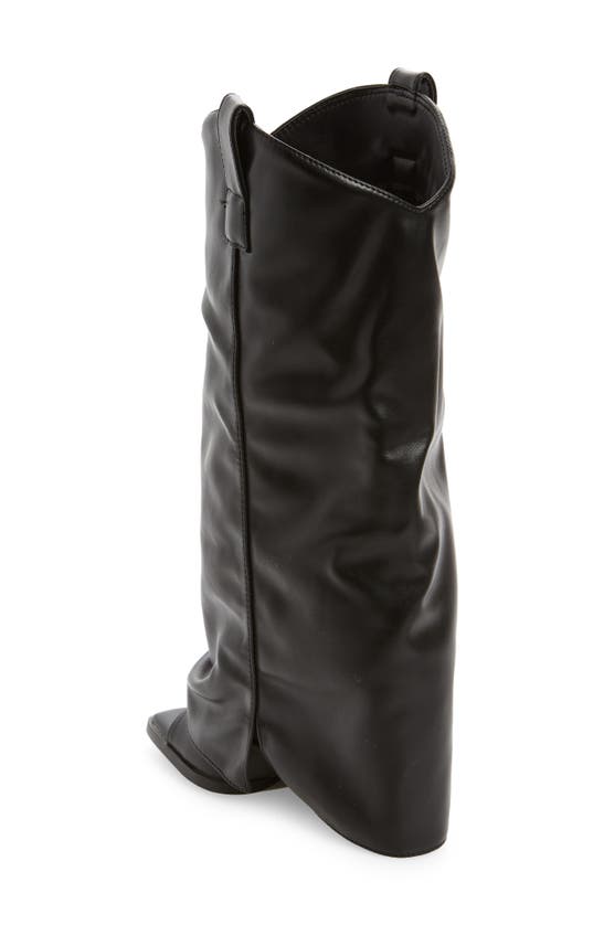 Shop Azalea Wang Alaric Open Toe Boot In Black