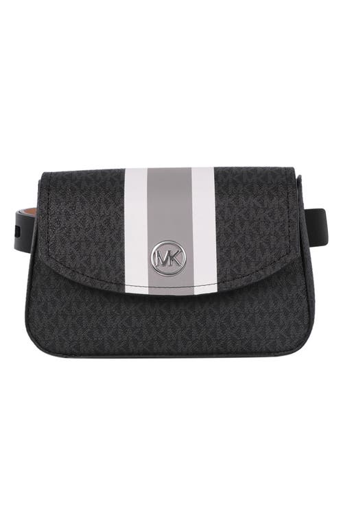 Michael Kors Logo Belt Bag In Black