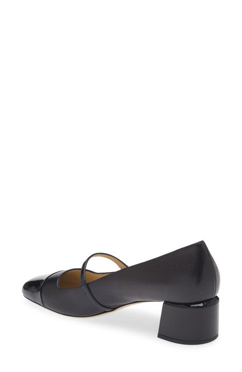 Jimmy Choo 'elisa 45' Black Pumps With Pearl Detail In Black/black