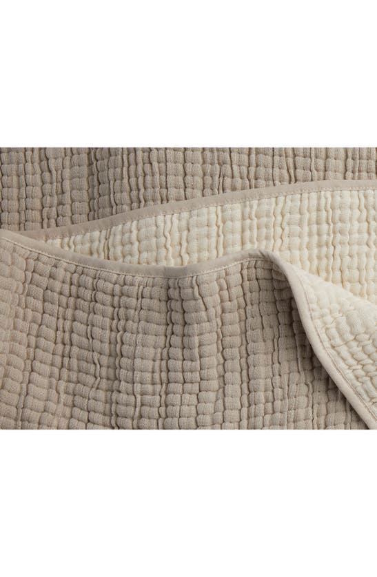 Parachute Organic Cotton Gauze Weighted Throw Blanket In Natural And Ivory