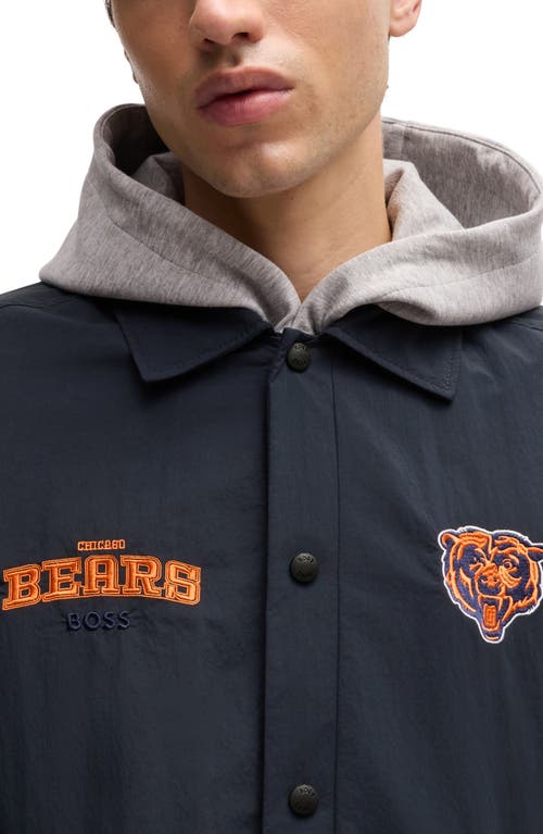 Shop Hugo Boss Boss X Nfl Otto Jacket In Chicago Bears