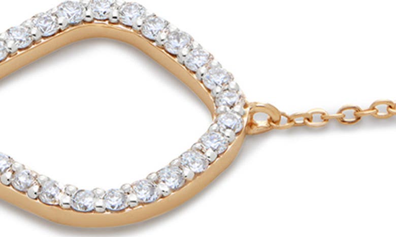 Shop Monica Vinader Riva Kite Lab Created Pavé Diamond Bracelet In 14k Gold