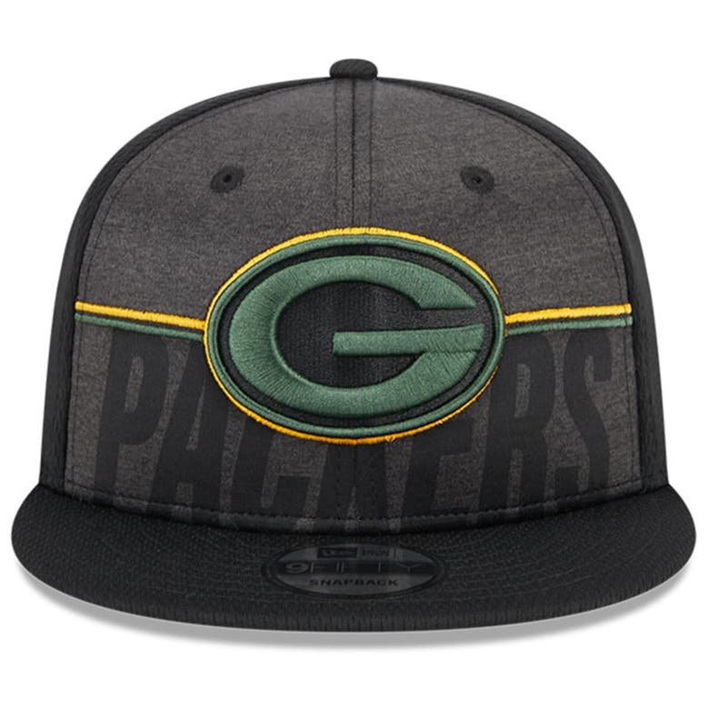 New Era 9Fifty Snapback Cap - Training Green Bay Packers Black