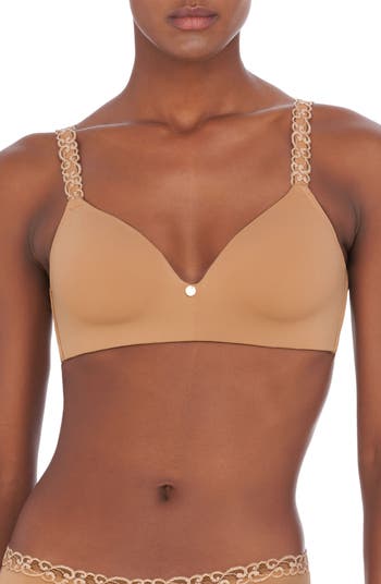 Natori Women Pure Luxe Seamless Underwire Bra (Cafe, 30DD) : :  Clothing, Shoes & Accessories