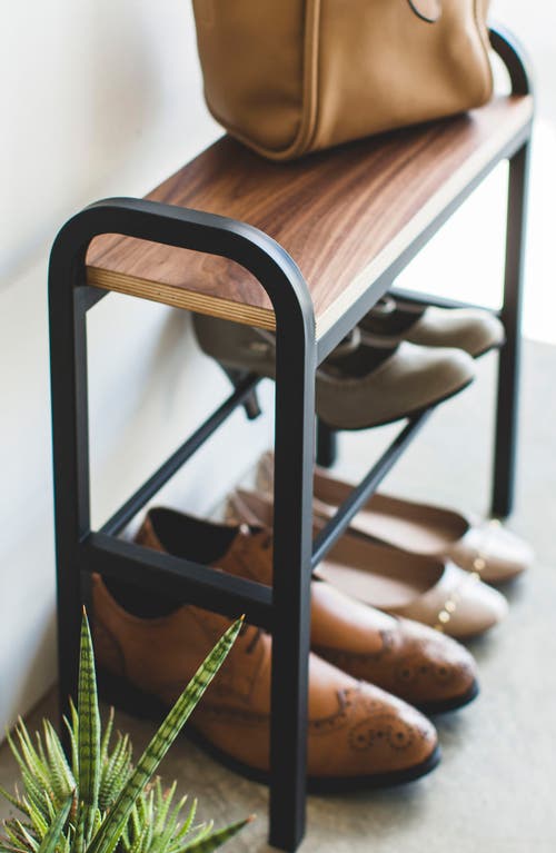 Yamazaki Bench Shoe Rack In Black