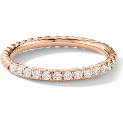 David Yurman Cable Pave Band Ring With Diamonds
