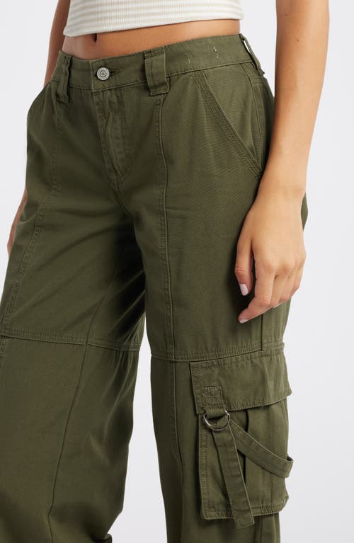 Shop Pacsun Parker Extreme Baggy Cotton Cargo Pants In Beetle