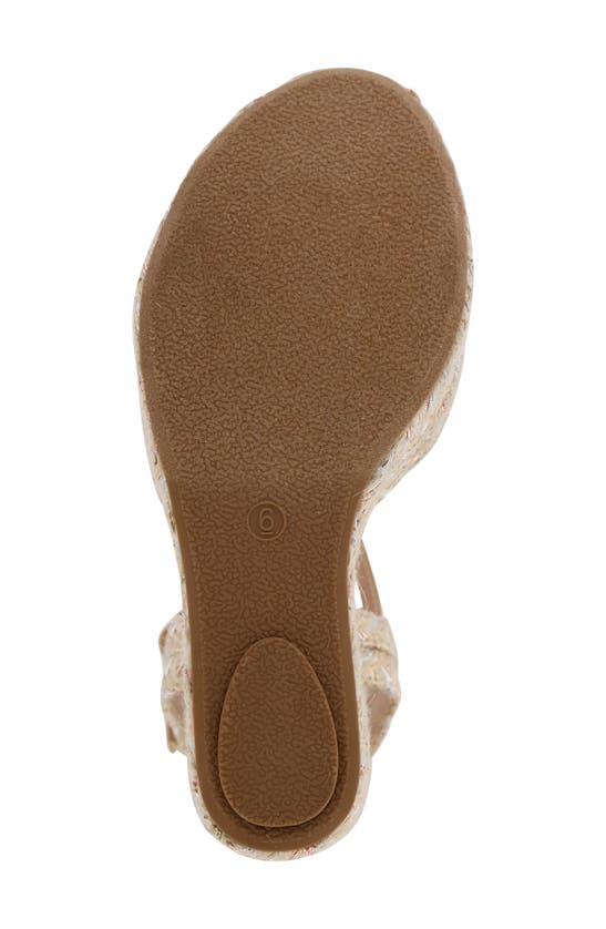 Shop Mia Alouette Wedge Espadrille Sandal In Natural Metallic Jute