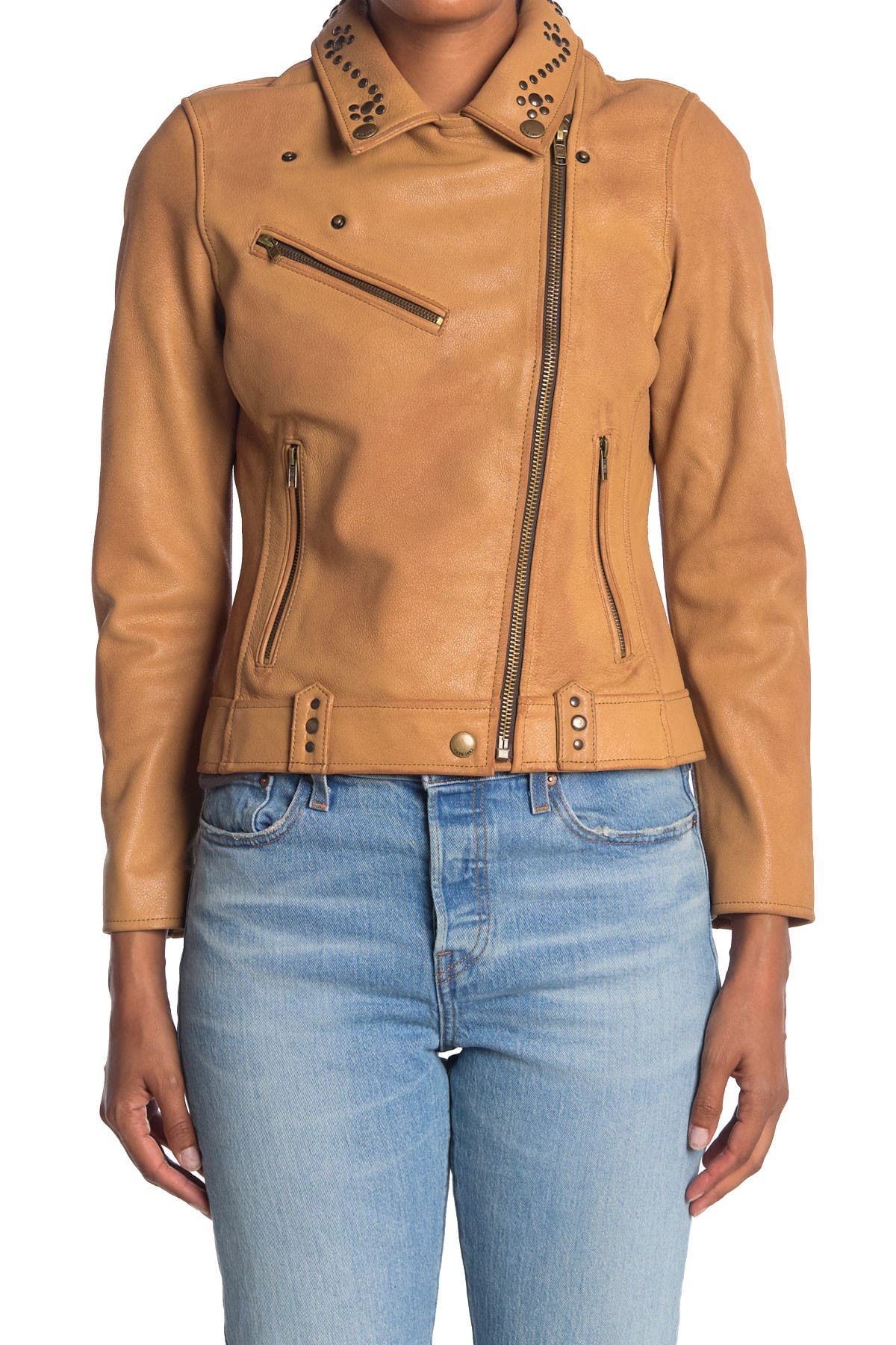 Frye | Studded Leather Biker Jacket | HauteLook