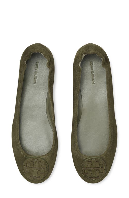 Shop Tory Burch Minnie Travel Ballet Flat In Aneto