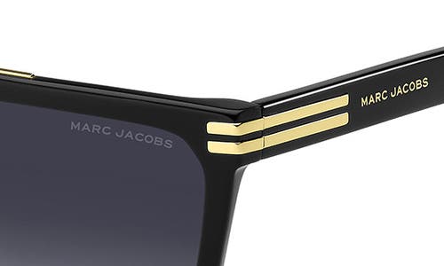 Marc Jacobs 58mm Gradient Square Sunglasses In Black/grey Shaded