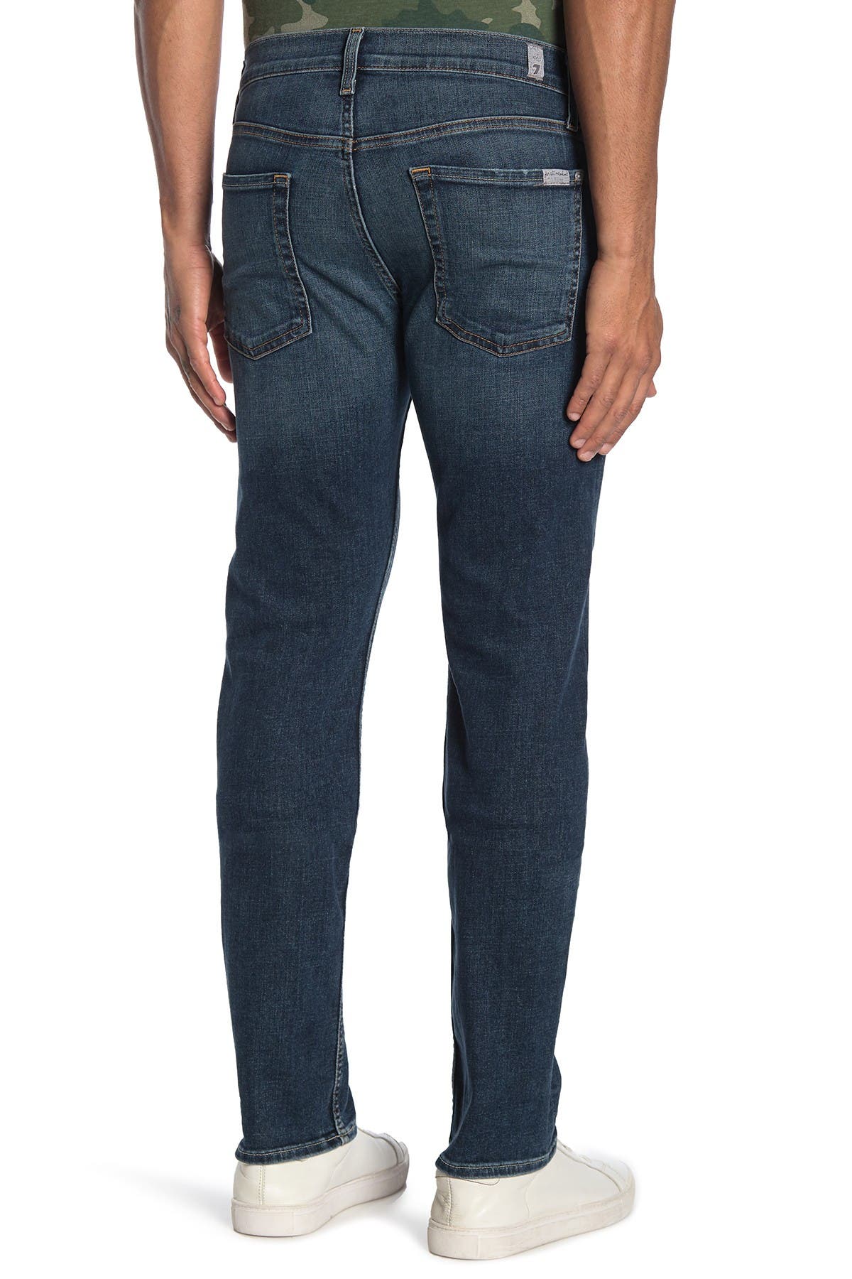 7 For All Mankind Slimmy NY Dark Blue Jean Slim Homme