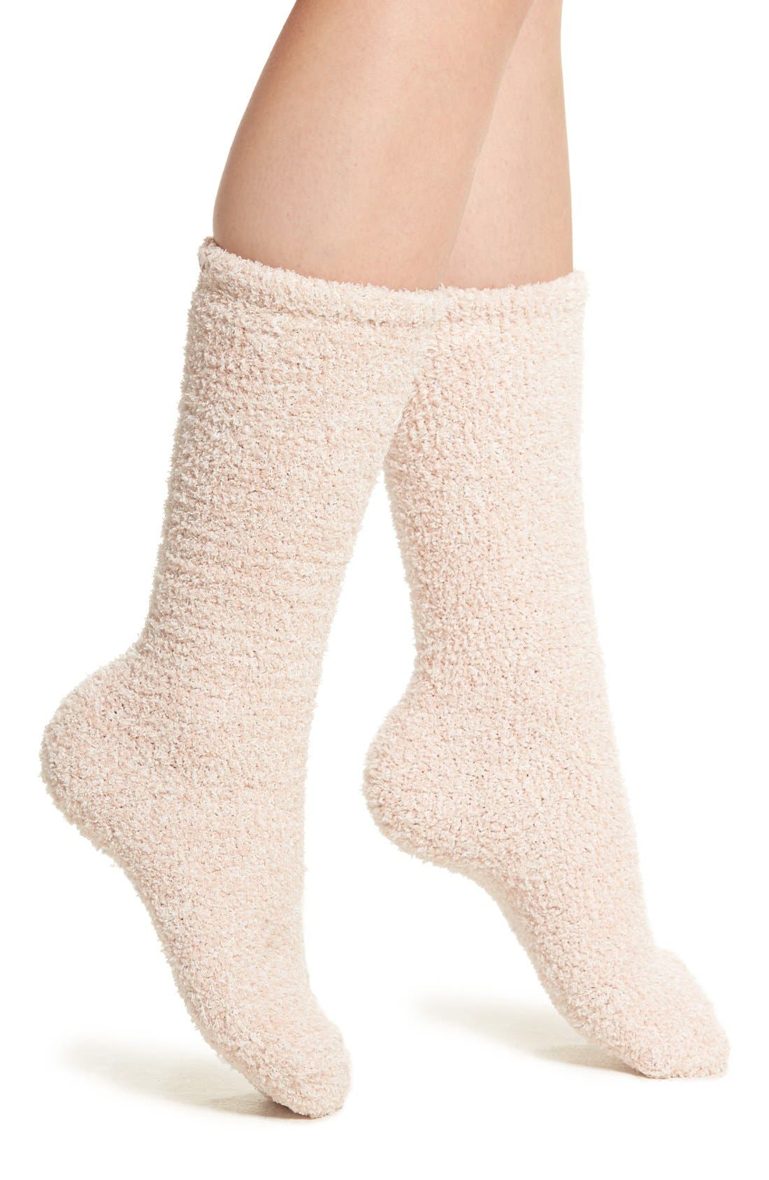 Womens Clothing Hosiery Socks Bonne Maison Cotton Solid Natural Socks in White 