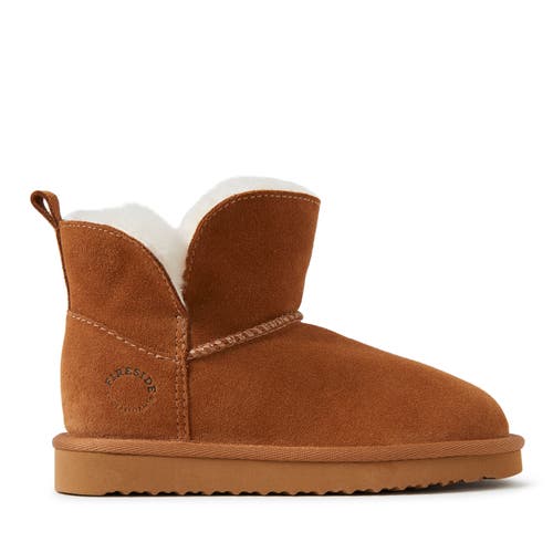 DEARFOAMS DEARFOAMS KIDS' FIRESIDE BUNBURY GENUINE SHEARLING BOOT