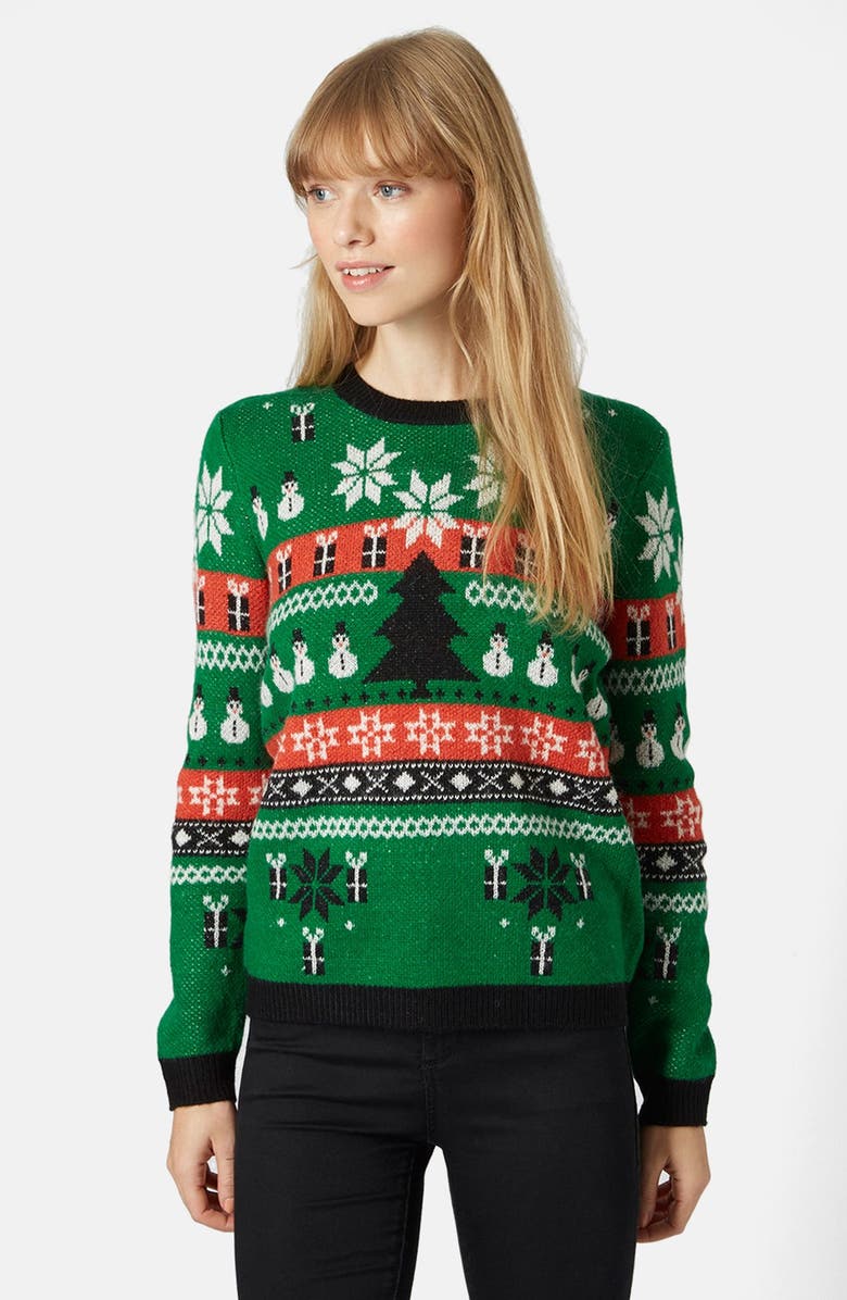 Topshop Holiday Fair Isle Sweater | Nordstrom