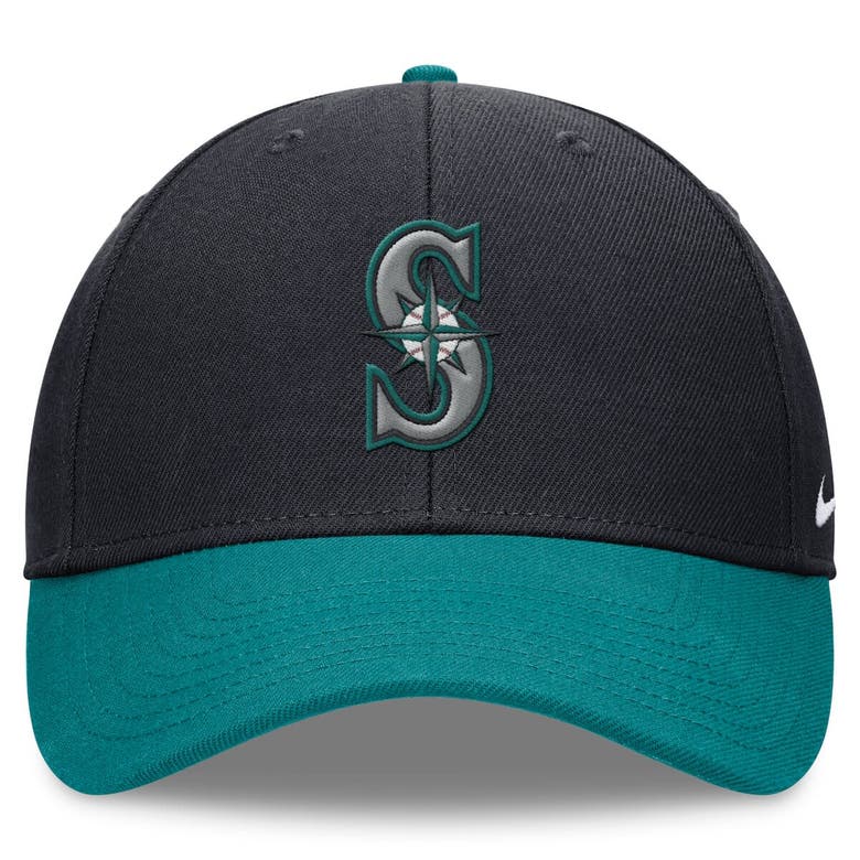 Shop Nike Navy/teal Seattle Mariners Evergreen Club Performance Adjustable Hat