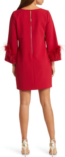 Sam edelman feather hem shift outlet dress